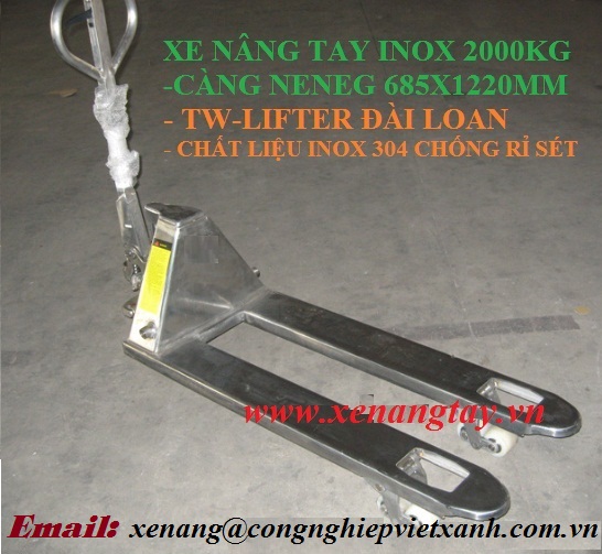 Xe nâng tay inox 2000kg TW-LIFTER