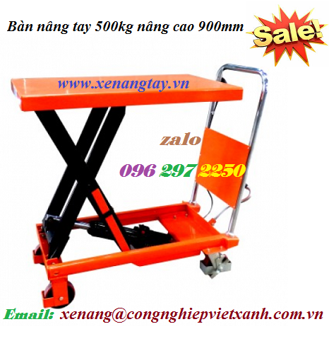 Bàn nâng tay 500kg nâng cao 900mm hiệu TW-LIFTER Đài Loan