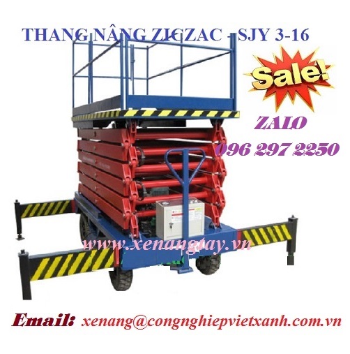 Thang nâng người ziczac 3m-16m SJY