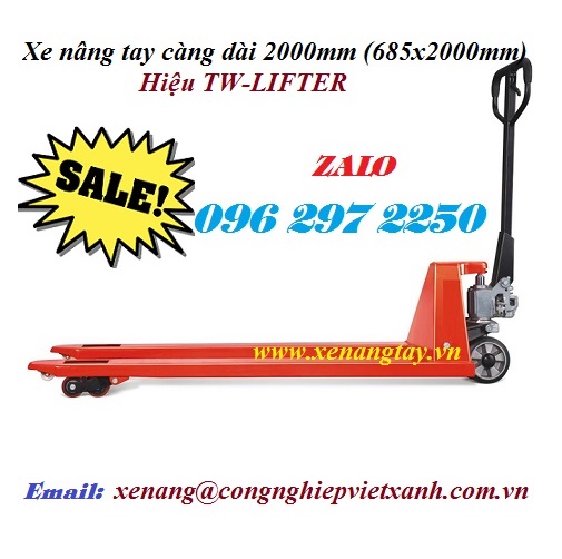 Xe nâng tay càng dài 2000mm (685x2000mm) TW-LIFTER