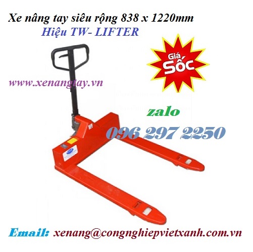 Xe nâng tay siêu rộng 838 x 1220mm TW- LIFTER