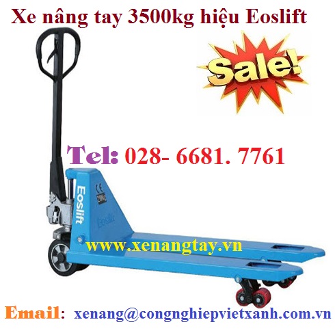 Xe nâng tay 3500kg hiệu Eoslift