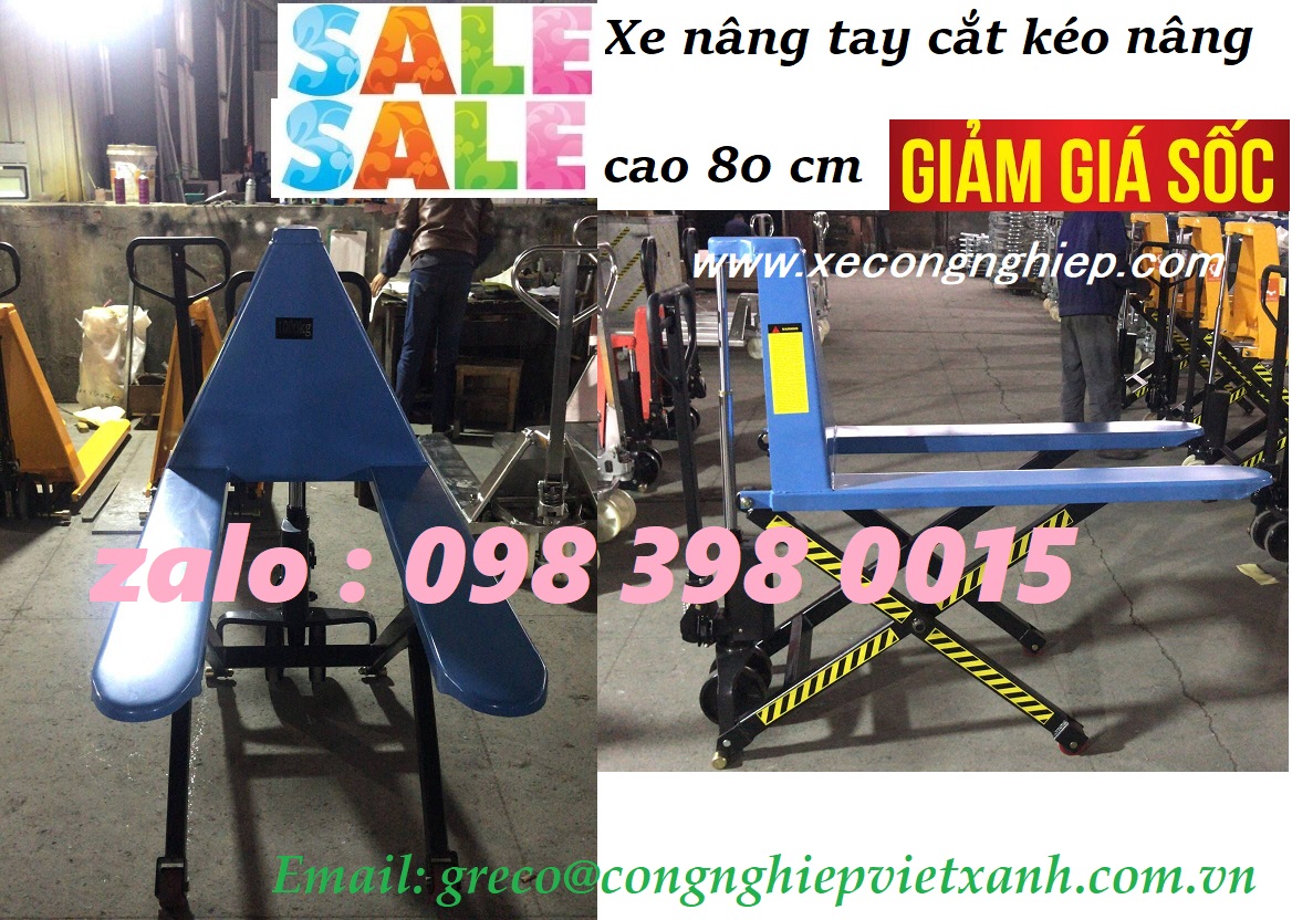 Xe nâng tay thấp Việt Xanh