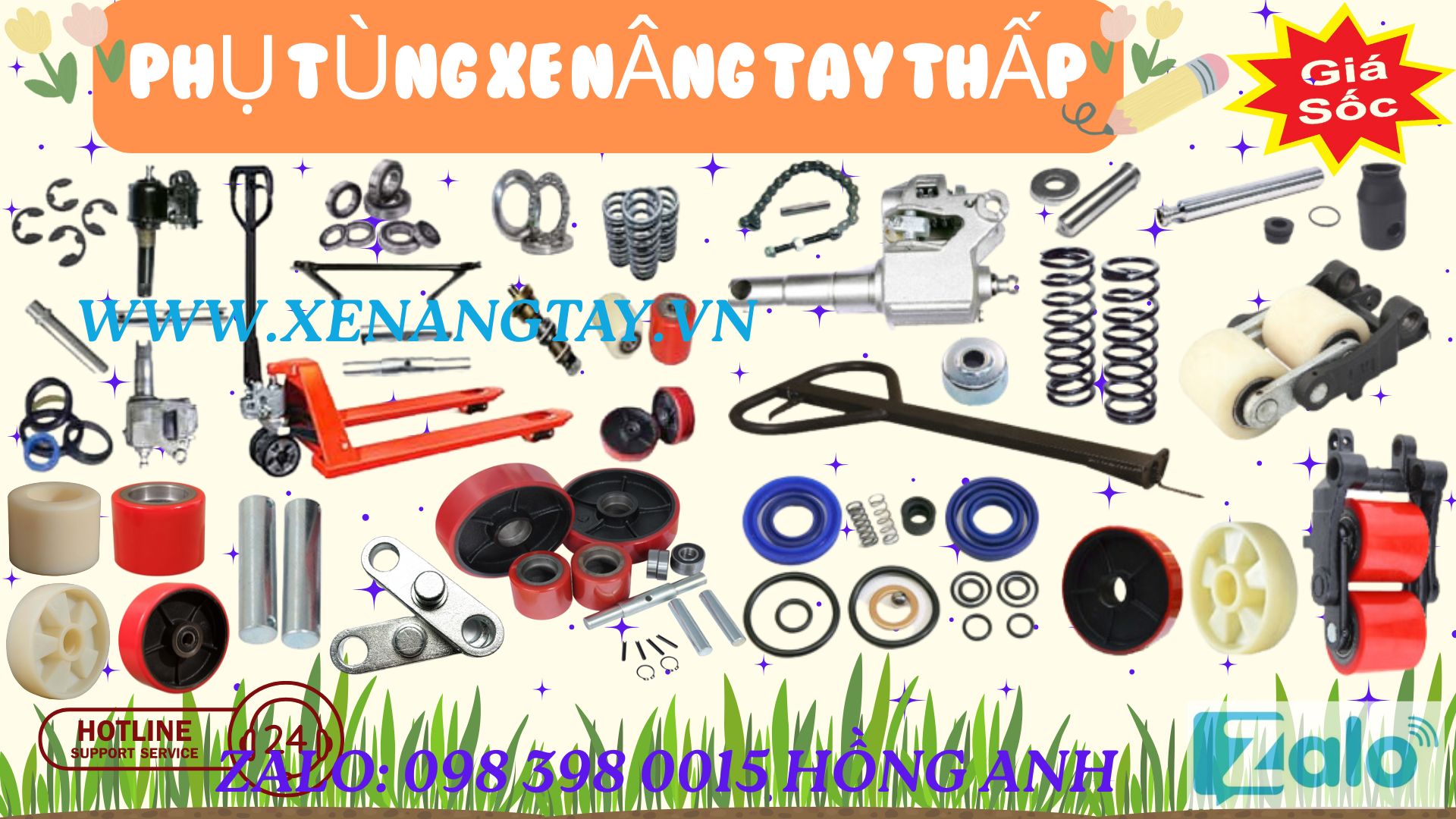 Phụ tùng xe nâng tay thấp